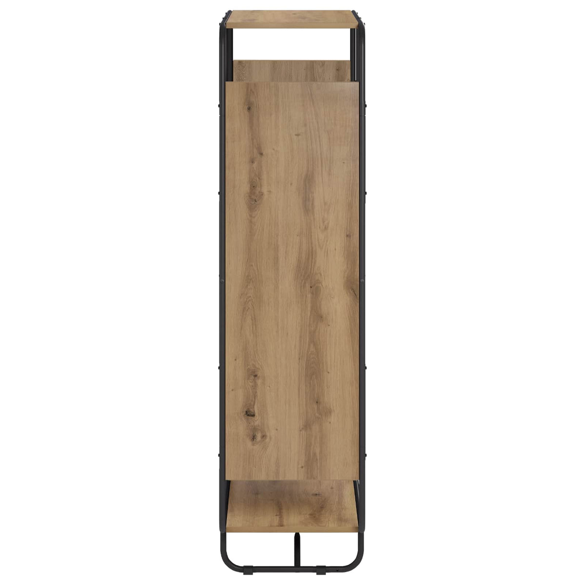 Hoge kast Artisanaal eiken 80 x 37,5 x 144 cm Bewerkt hout