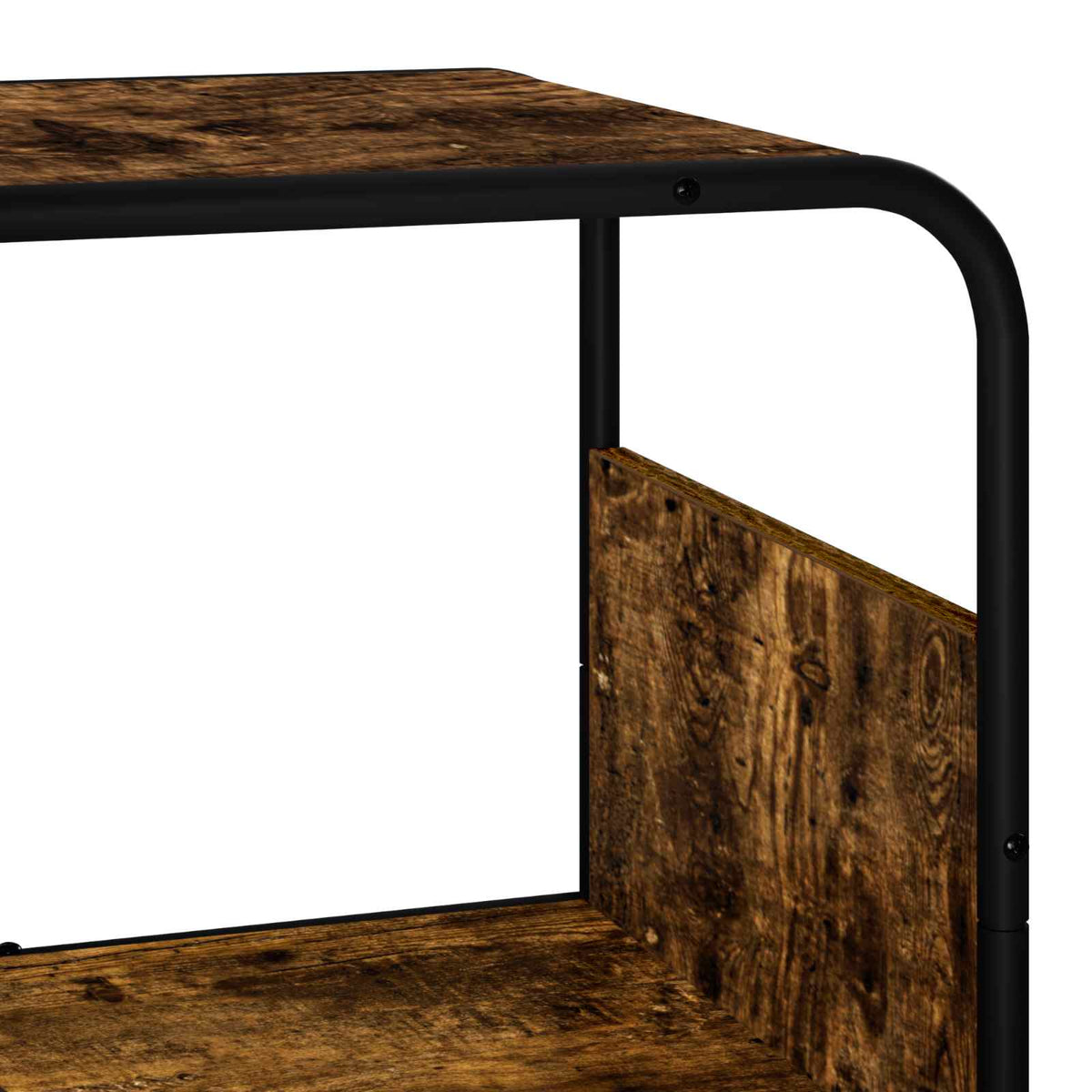 Hoge kast Gerookt eiken 93.5 x 37.5 x 144 cm Bewerkt hout