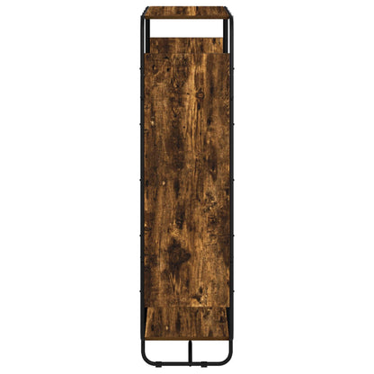 Hoge kast Gerookt eiken 93.5 x 37.5 x 144 cm Bewerkt hout