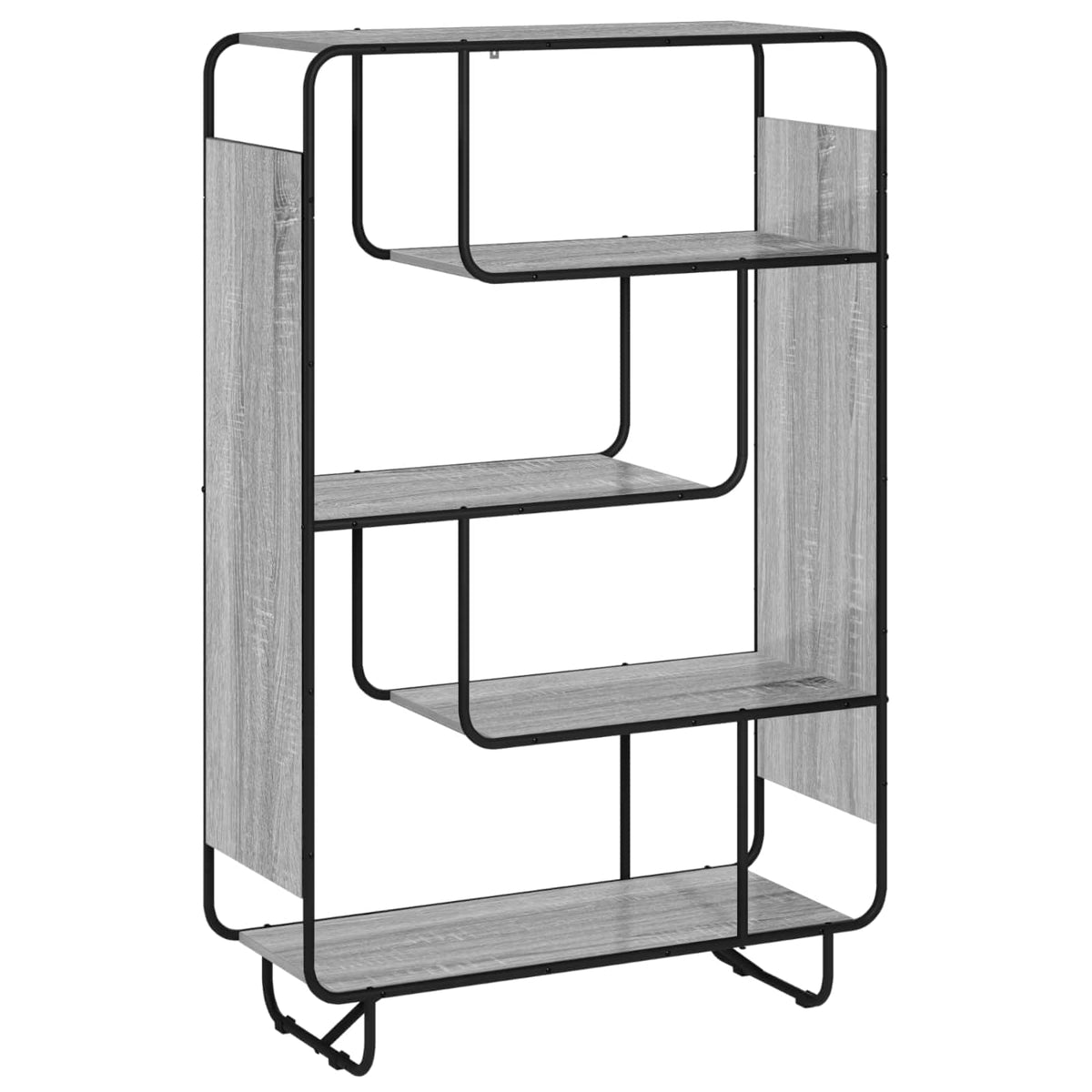 Hoge kast Grijs Sonoma 93.5 x 37.5 x 144 cm Bewerkt hout