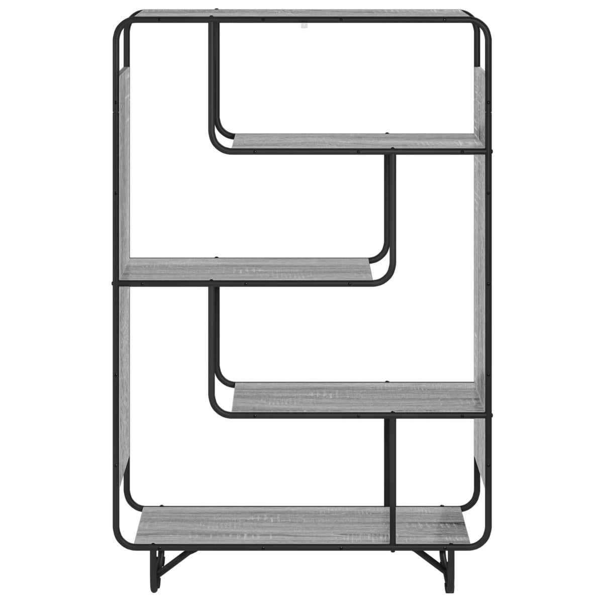 Hoge kast Grijs Sonoma 93.5 x 37.5 x 144 cm Bewerkt hout