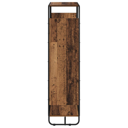 Hoge kast Oud hout 93.5 x 37.5 x 144 cm Bewerkt hout