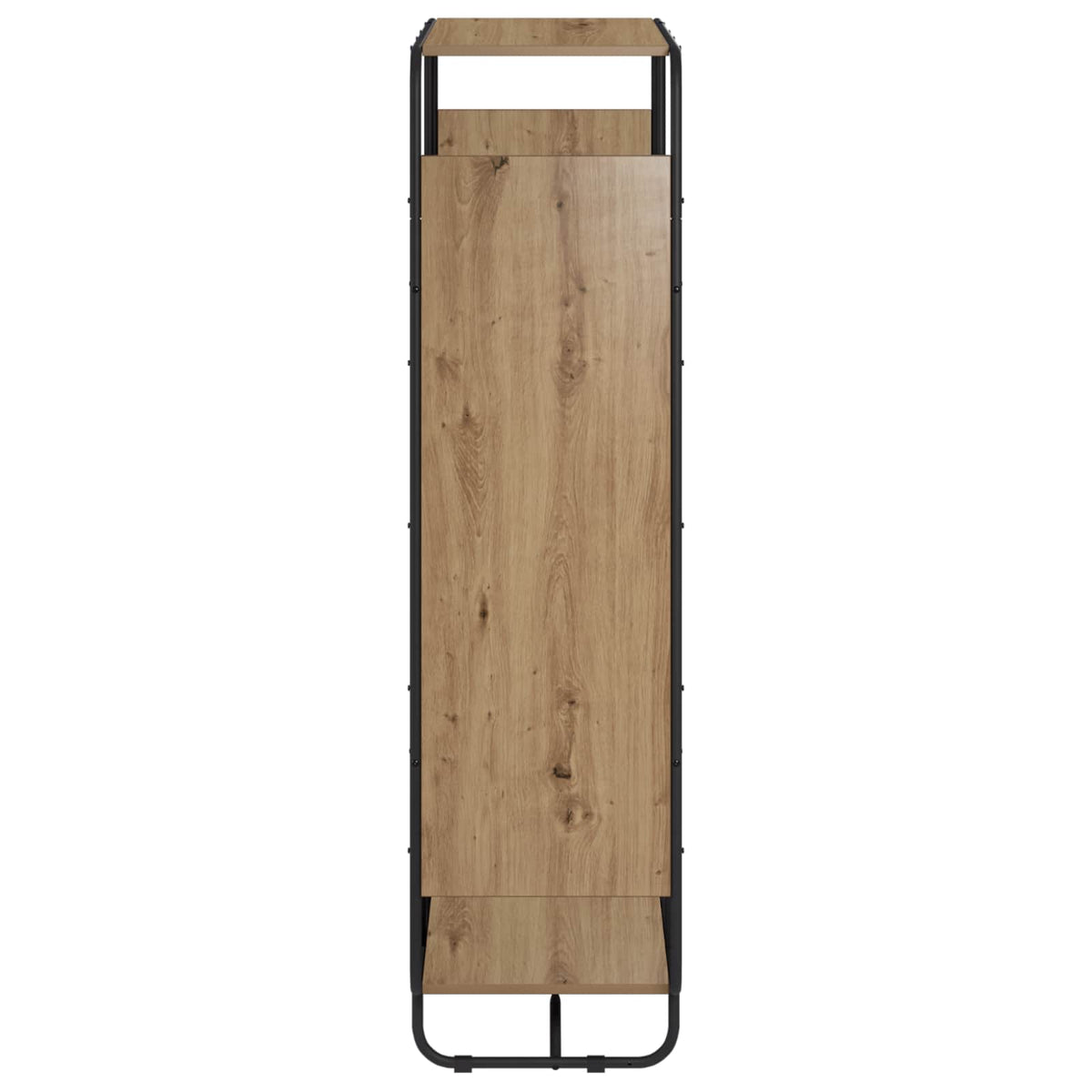 Hoge kast Artisanaal eiken 93.5 x 37.5 x 144 cm Bewerkt hout