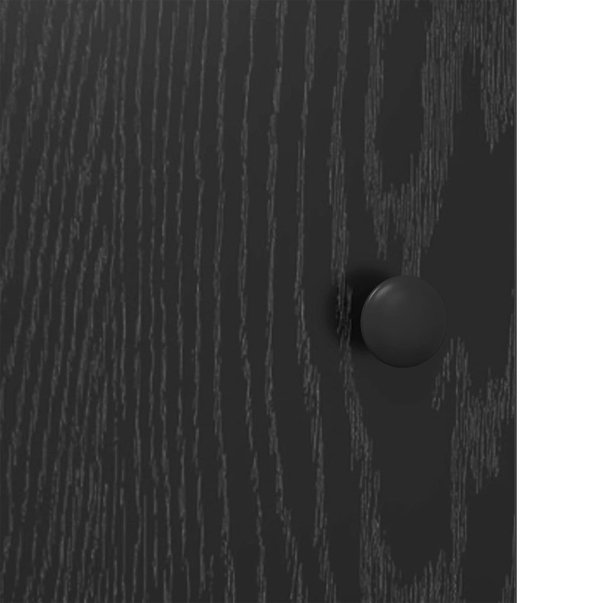 Dressoir Zwart eiken 68 x 35 x 75 cm Bewerkt hout