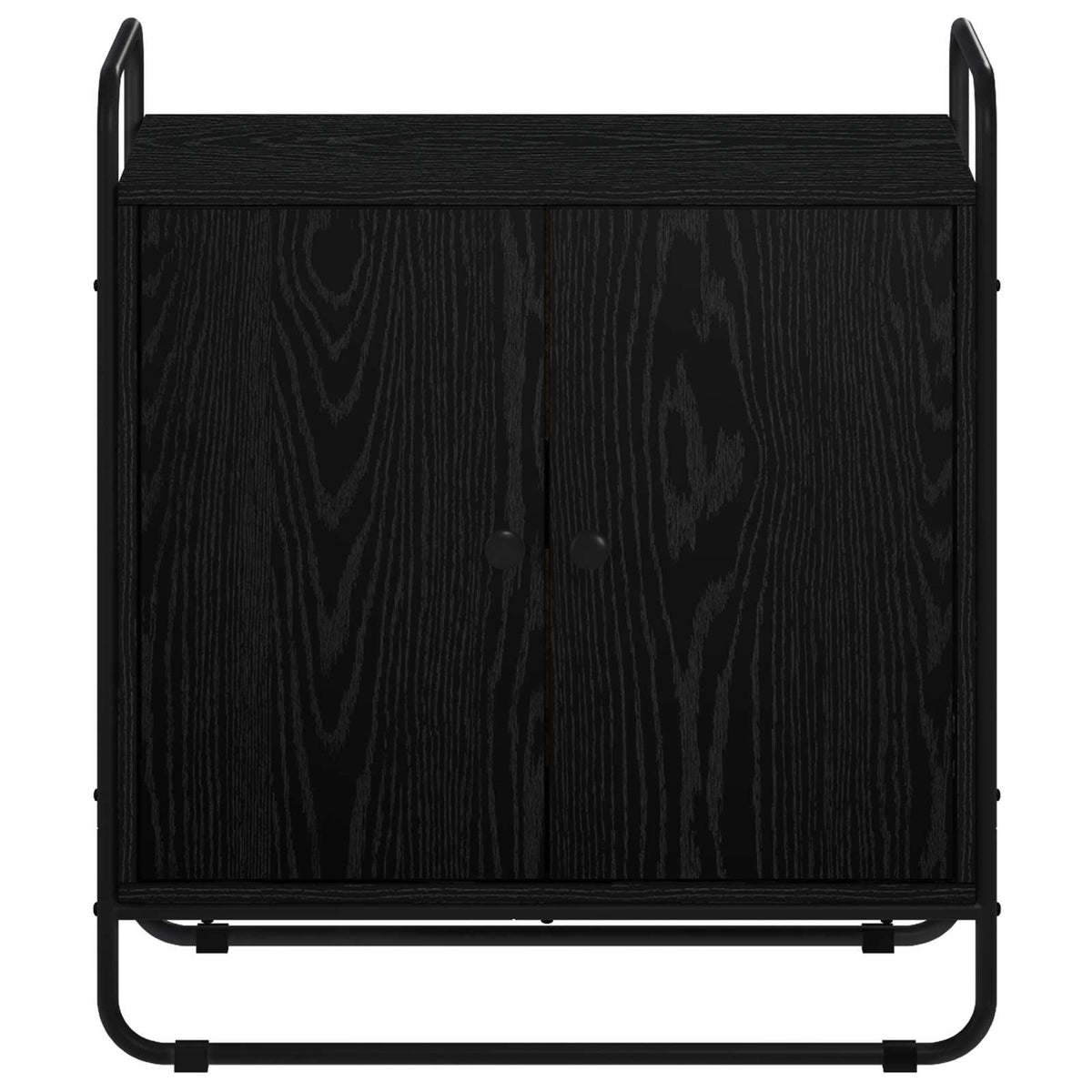 Dressoir Zwart eiken 68 x 35 x 75 cm Bewerkt hout