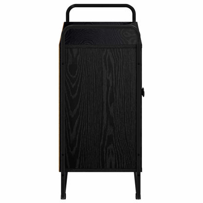 Dressoir Zwart eiken 68 x 35 x 75 cm Bewerkt hout