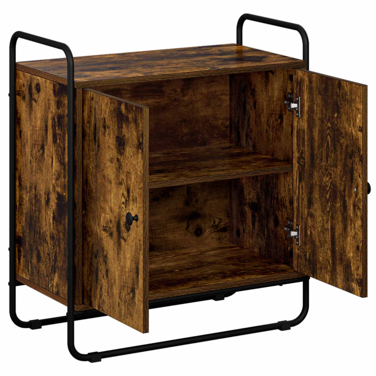 Dressoir Gerookt eiken 68 x 35 x 75 cm Bewerkt hout