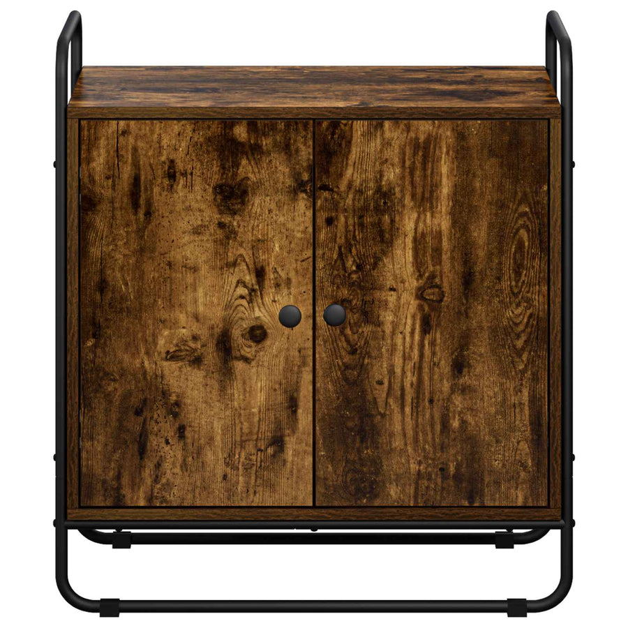 Dressoir Gerookt eiken 68 x 35 x 75 cm Bewerkt hout