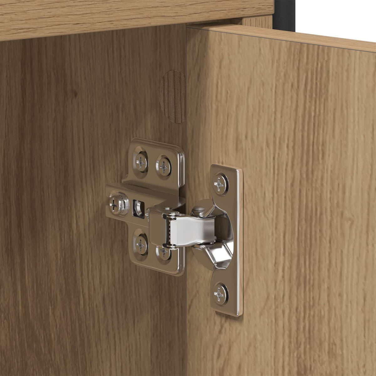 Dressoir Artisanaal eiken 68 x 35 x 75 cm Bewerkt hout