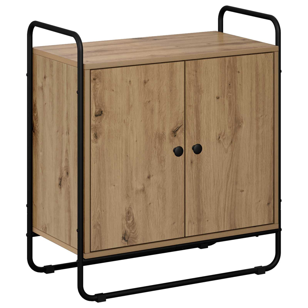 Dressoir Artisanaal eiken 68 x 35 x 75 cm Bewerkt hout