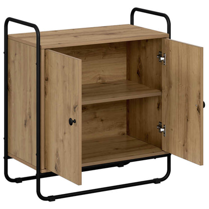 Dressoir Artisanaal eiken 68 x 35 x 75 cm Bewerkt hout