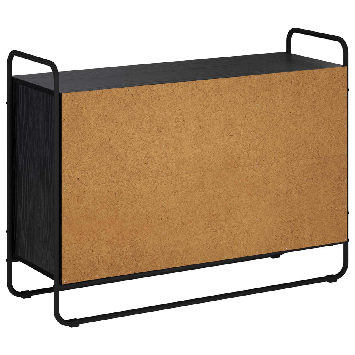 Dressoir Zwart eiken 102 x 35 x 75 cm Bewerkt hout