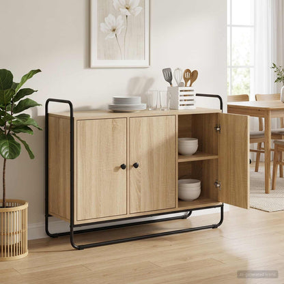 Dressoir Sonoma Eiken 102 x 35 x 75 cm Bewerkt hout