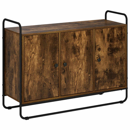 Dressoir Gerookt eiken 102 x 35 x 75 cm Bewerkt hout