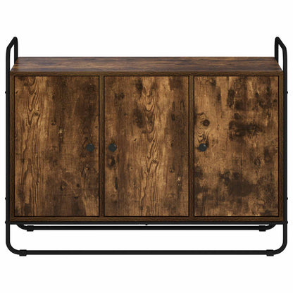 Dressoir Gerookt eiken 102 x 35 x 75 cm Bewerkt hout