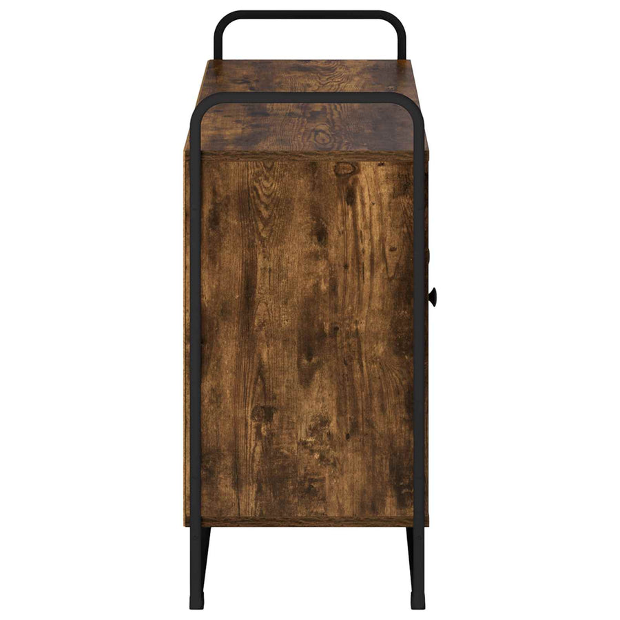 Dressoir Gerookt eiken 102 x 35 x 75 cm Bewerkt hout