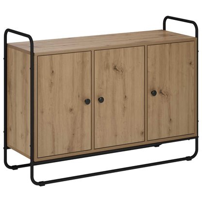 Dressoir Artisanaal eiken 102 x 35 x 75 cm Bewerkt hout