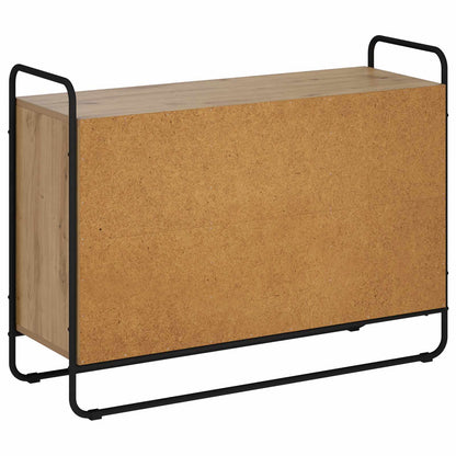 Dressoir Artisanaal eiken 102 x 35 x 75 cm Bewerkt hout