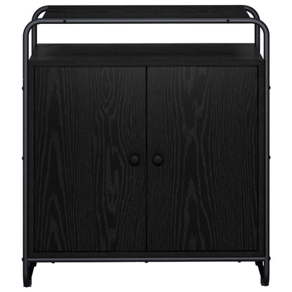 Dressoir Zwart eiken 68 x 35 x 75 cm Bewerkt hout