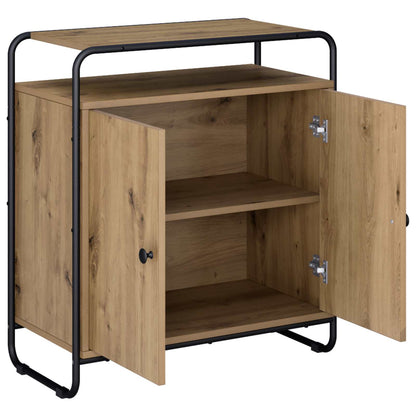 Dressoir Artisanaal eiken 68 x 35 x 75 cm Bewerkt hout