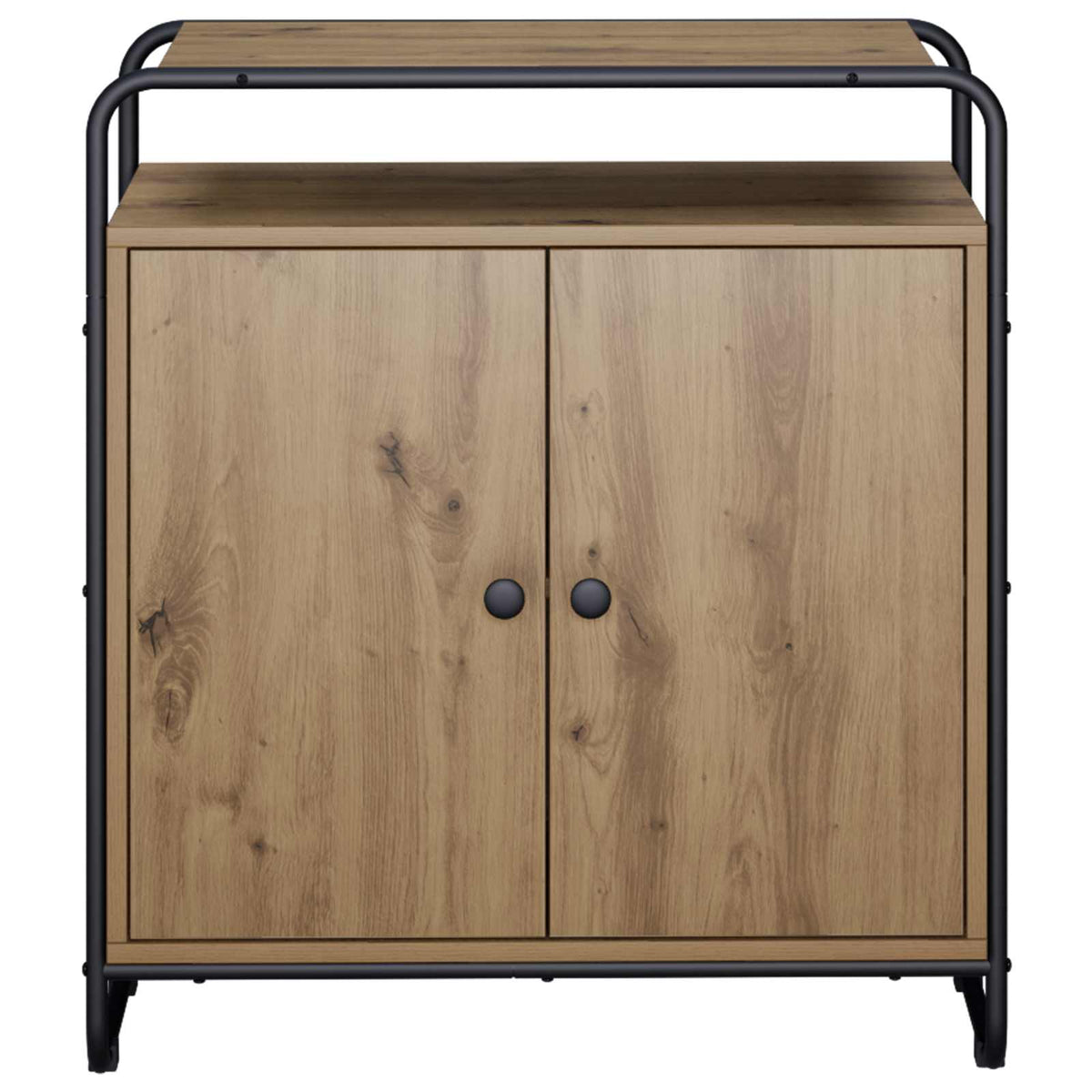 Dressoir Artisanaal eiken 68 x 35 x 75 cm Bewerkt hout