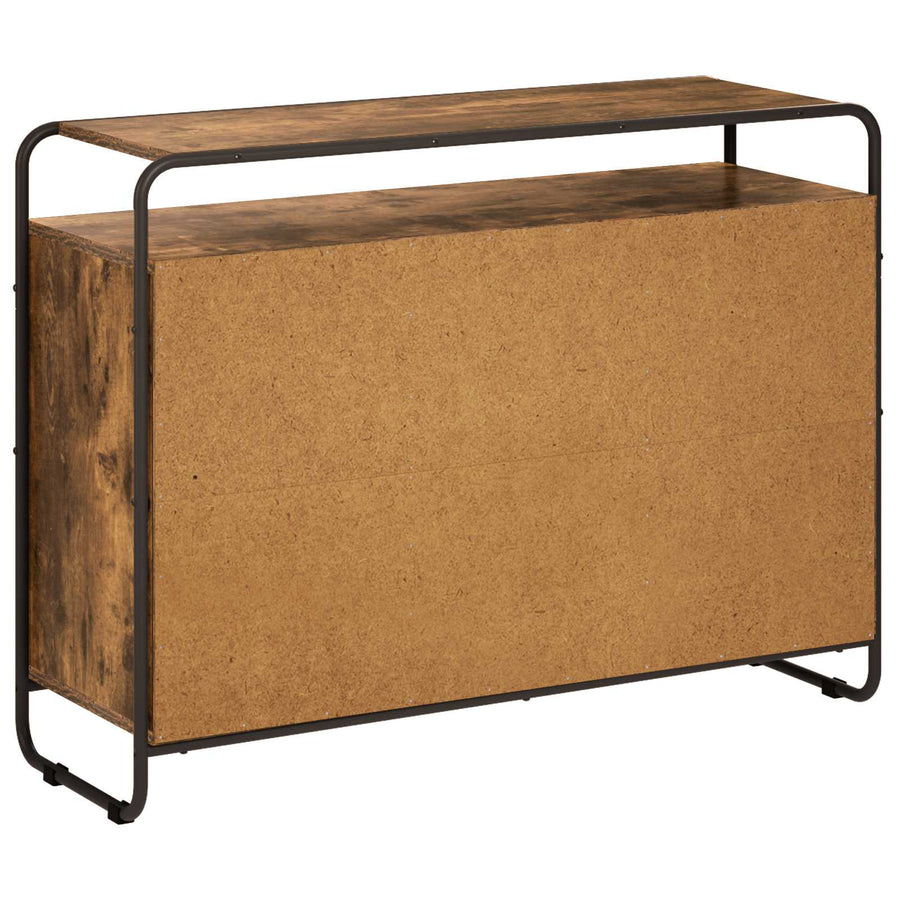 Dressoir Gerookt eiken 102 x 35 x 75 cm Bewerkt hout