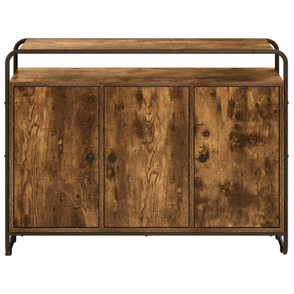 Dressoir Gerookt eiken 102 x 35 x 75 cm Bewerkt hout