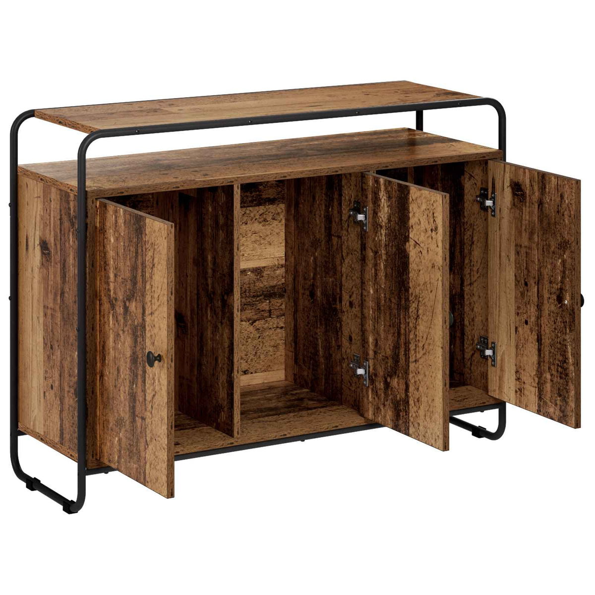 Dressoir Oud hout 102 x 35 x 75 cm Bewerkt hout