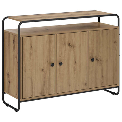 Dressoir Artisanaal eiken 102 x 35 x 75 cm Bewerkt hout