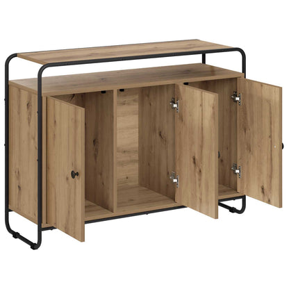 Dressoir Artisanaal eiken 102 x 35 x 75 cm Bewerkt hout