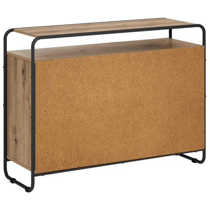 Dressoir Artisanaal eiken 102 x 35 x 75 cm Bewerkt hout
