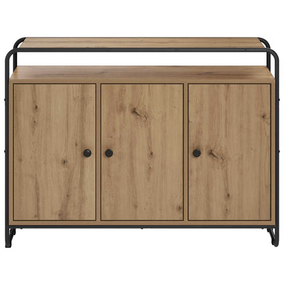 Dressoir Artisanaal eiken 102 x 35 x 75 cm Bewerkt hout