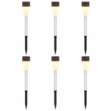 Buitenzonne-lampen met grondpin 6 pcs Warmwit 29,5 cm