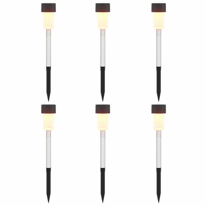 Buitenzonne-lampen met grondpin 6 pcs Warmwit 29,5 cm