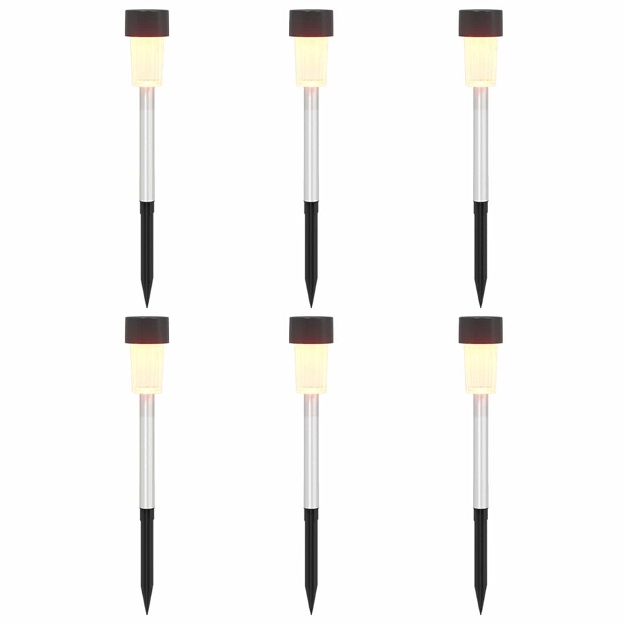 Buitenzonne-lampen met grondpin 6 pcs Warmwit 29,5 cm