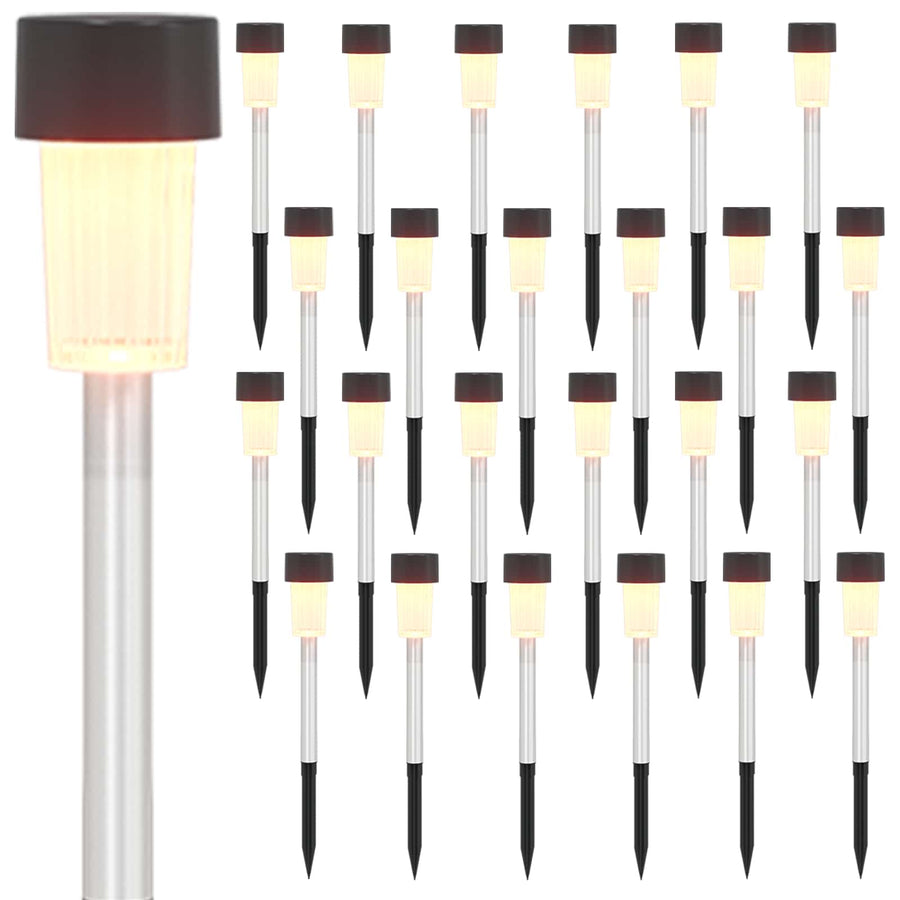 Buitenzonne-lampen met grondpin 24 pcs Warmwit 29,5 cm
