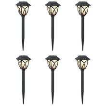 Buitenzonne-lampen met grondpin 6 pcs Warmwit 42 cm PP