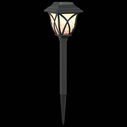 Buitenzonne-lampen met grondpin 6 pcs Warmwit 42 cm PP