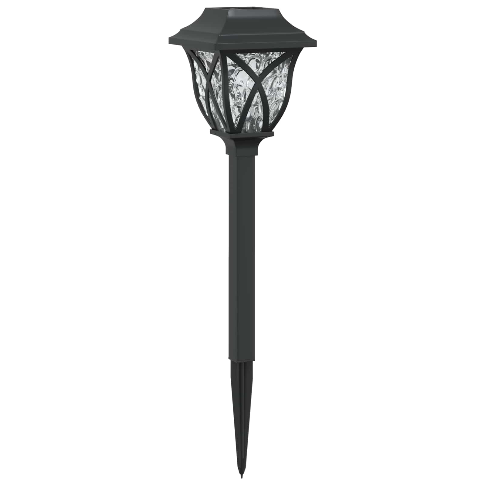 Buitenzonne-lampen met grondpin 12 pcs Warmwit 42 cm PP