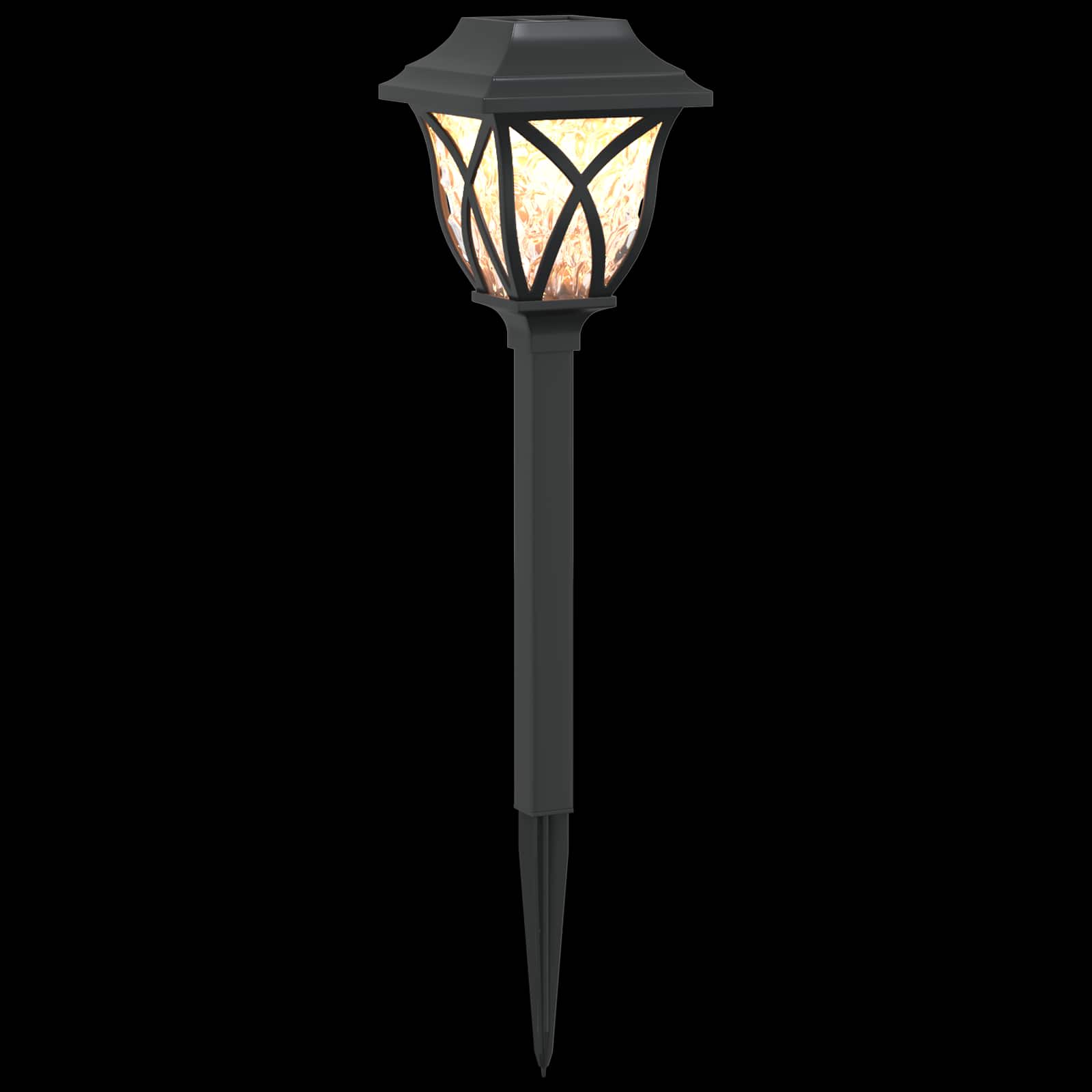 Buitenzonne-lampen met grondpin 12 pcs Warmwit 42 cm PP