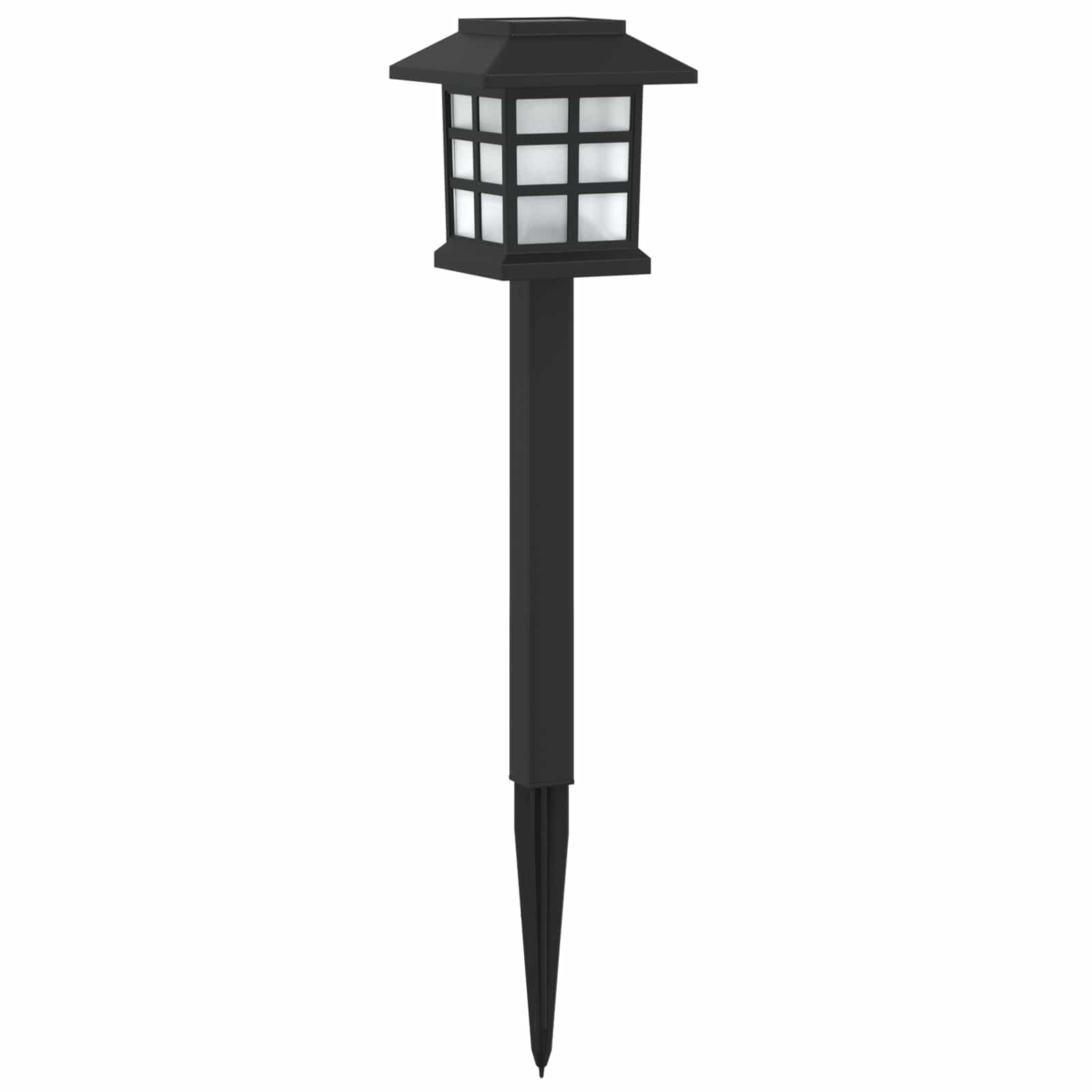 Buitenzonne-lampen met grondpin 12 pcs Warmwit 38,5 cm PP