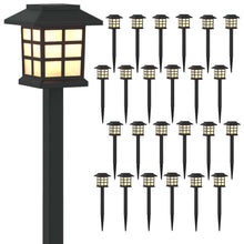 Buitenverlichting op zonne-energie met grondspies 24 stuks Warmwit PP