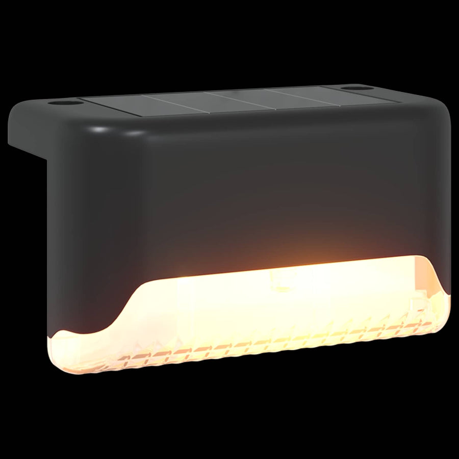 Buitenzonne-lampen met grondpin 4 pcs Warmwit 4,5 cm ABS en PS