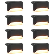 Buitenzonne-lampen met grondpin 8 pcs Warmwit 4,5 cm ABS en PS