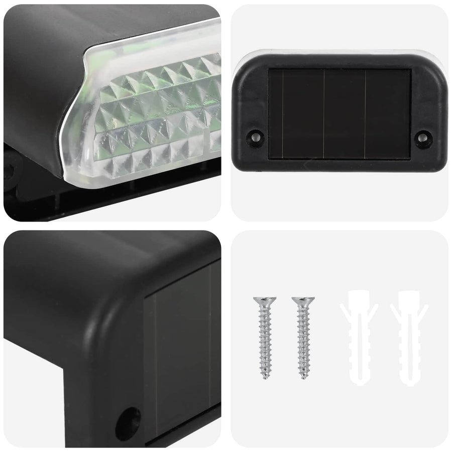 Buitenzonne-lampen met grondpin 12 pcs Warmwit 4,5 cm ABS en PS