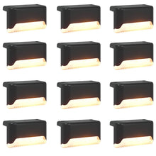 Buitenzonne-lampen met grondpin 12 pcs Warmwit 4,5 cm ABS en PS
