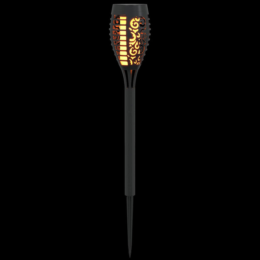 Buitenzonne-lampen met grondpin 12 pcs Warmwit 47,5 cm ABS