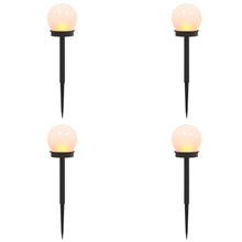 Buitenzonne-lampen met grondpin 4 pcs Warmwit 38,5 cm ABS