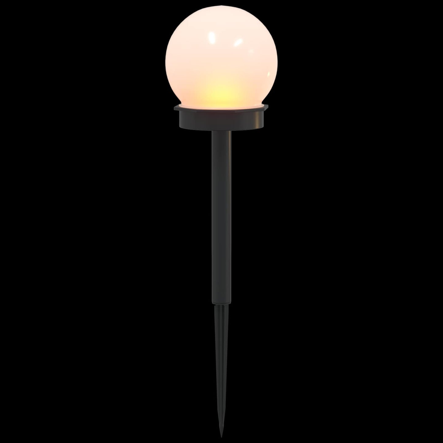 Buitenzonne-lampen met grondpin 4 pcs Warmwit 38,5 cm ABS