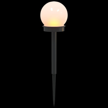 Buitenzonne-lampen met grondpin 4 pcs Warmwit 38,5 cm ABS